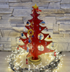 Obrázek z Kreativní dřevěný vánoční stromek s ozdobami - velký 35 cm 