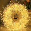Obrázek z Nano LED vánoční řetěz - ježek, venkovní 1500 LED / 55 m s ovladačem, časovačem, pamětí a regulací intenzity svícení 