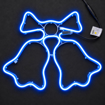 LED neonový zvoneček Profi Fix 25 cm – modrá